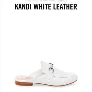 Steve Madden Kandi white mules